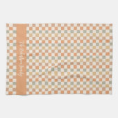 Herbst Karomuster Herbst Plaid Benutzerdefinierter Geschirrtuch (Horizontal)