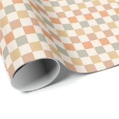 Herbst Karomuster Herbst Plaid Schachbrett Geschenkpapier (Rolleneckpunkt)