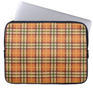 Herbst-Karomuster  Laptopschutzhülle