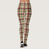 Herbst-Karomuster Leggings (Rückseite)