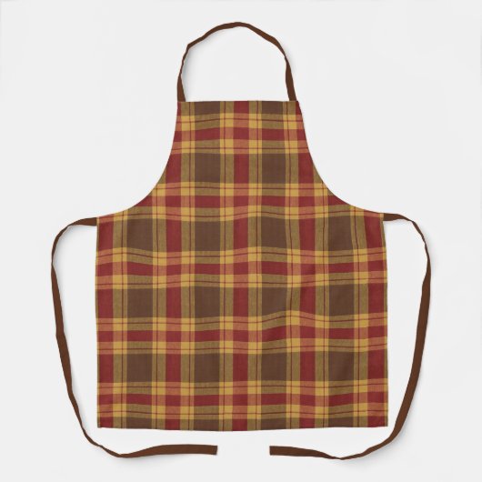 Herbst-Karottee-Faux-Stoff-Schürze Schürze (Vorderseite)