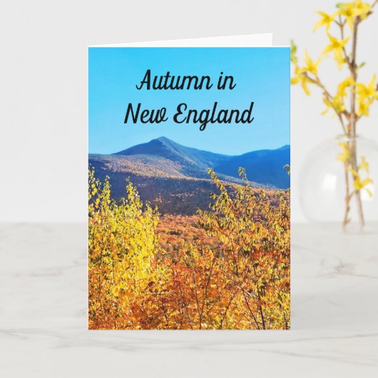 Herbst-Karte in New England Karte (Gelbe Blume)