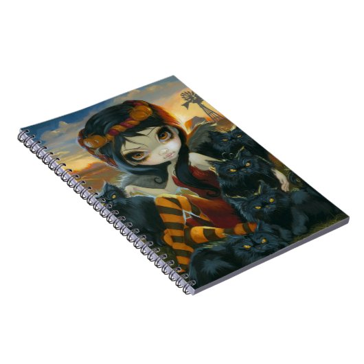 "Herbst-Kätzchen-" Notizbuch Notizblock (Rechte Seite)