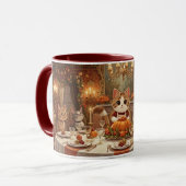 Herbst Kätzchen Tasse (Vorderseite Links)