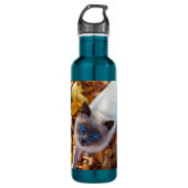 Herbst-Katze Trinkflasche (Vorderseite)