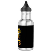 Herbst Katzen Mädchen Halloween Design_1 Edelstahlflasche (Rechts)