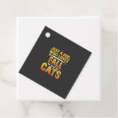 Herbst Katzen Mädchen Halloween Design_1 Geschenkanhänger (Beispiel)
