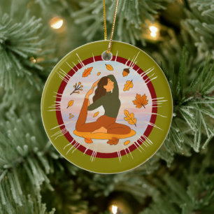 Herbst Keramik Ornament