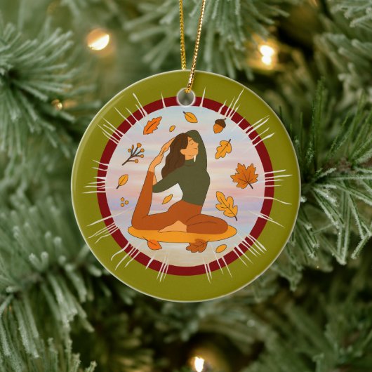 Herbst Keramik Ornament (Baum)