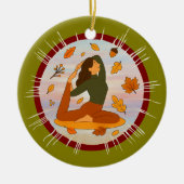 Herbst Keramik Ornament (Vorne)