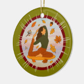 Herbst Keramik Ornament (Links)