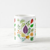 Herbst Keramik Tasse | Rustikale Blätter Kaffeetas (Mittel)