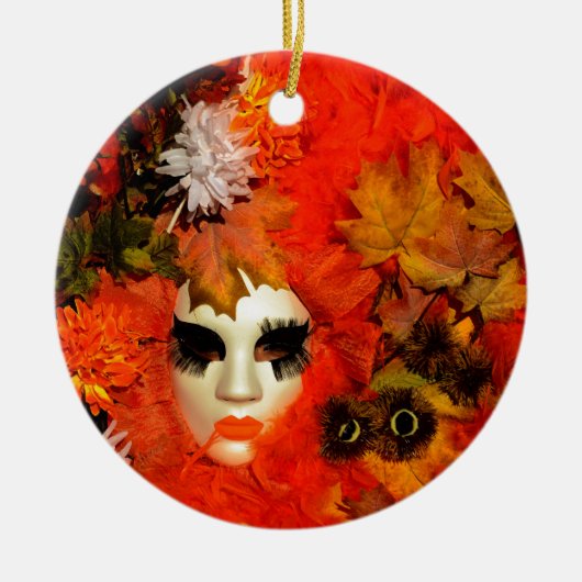 Herbst Keramikornament (Vorne)