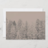 Herbst Kiefernwald Probe Abendessen Einladung (Rückseite)