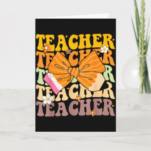 Herbst Kinder Student Coquette Bogen Bleistift Her Karte