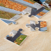 Herbst-Kirche in der Pracht Neu-England Puzzle (Seite)
