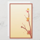 Herbst Kirschblüte Briefpapier (Vorne/Hinten)