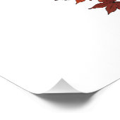Herbst-Kitsune-Japanisches-Fuchsgeist-Design Poster (Ecke)