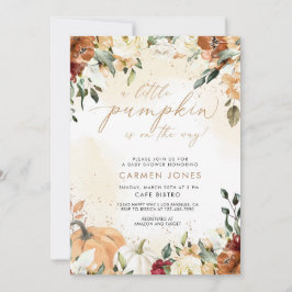 Herbst Kleine Pumpkin Baby Dusche Einladung