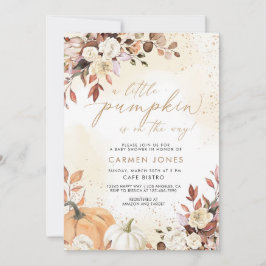 Herbst Kleine Pumpkin Baby Dusche Einladung