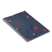 Herbst-Koi - blau Notizblock (Rechte Seite)