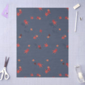 Herbst-Koi - blau Seidenpapier (Basteln)