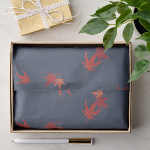 Herbst-Koi - blau Seidenpapier