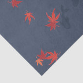 Herbst-Koi - blau Seidenpapier (Detail)