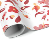 Herbst-Kolibri-Blumen-Verpackungspapier Geschenkpapier (Rolleneckpunkt)