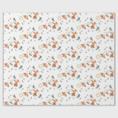 Herbst-Kolibri-Botanik-Geschenkpapier Geschenkpapier (Flach)