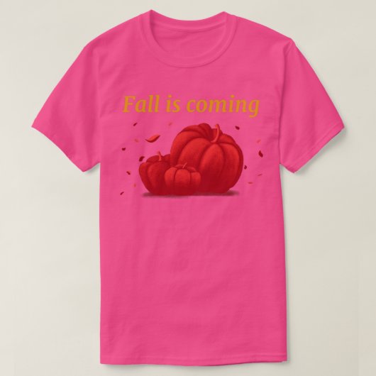 Herbst kommt3 T-Shirt (Design vorne)