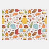 Herbst kommt das Set "Wrapping Paper" Geschenkpapier Set (Vorderseite)