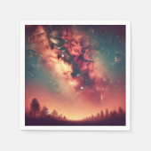 Herbst Kosmische Milchstraße Galaxy Découpage Napk Serviette (Vorderseite)