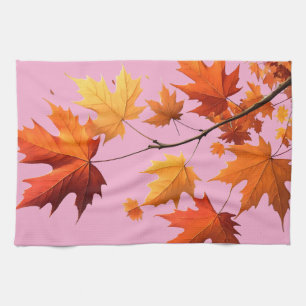 Herbst Küchenhandtücher rosa Geschirrtuch