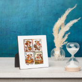Herbst Kuh Quartett Vintage Patchwork Farmhemd Fotoplatte (InSitu)