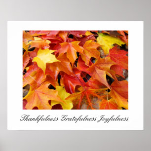 Herbst-Kunst Drucke Dankbarkeit Freude