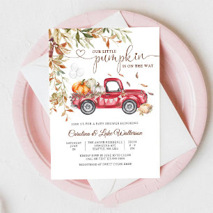Herbst-Kürbis-Baby-Party-Einladung Einladung