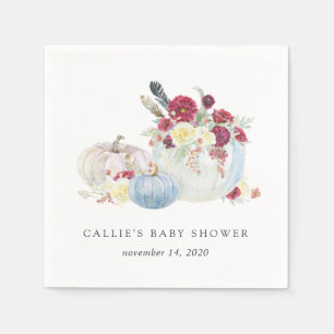 Herbst-Kürbis-Babyparty Serviette