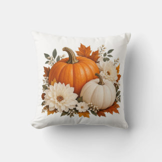 Herbst-Kürbis-Blumen Herbstblätter Home-Dekor Kissen