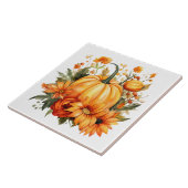 Herbst-Kürbis-Blumen-Keramikfliese Fliese (Seite)