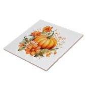 Herbst-Kürbis-Blumen-Keramikfliese Fliese (Seite)