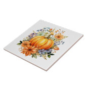 Herbst-Kürbis-Blumen-Keramikfliese Fliese (Seite)