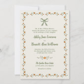 Herbst-Kürbis-Bogen-Hochzeit Einladung (Vorderseite)
