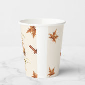 Herbst-Kürbis braut Kaffee Dusche Papiertasse Pappbecher (Links)