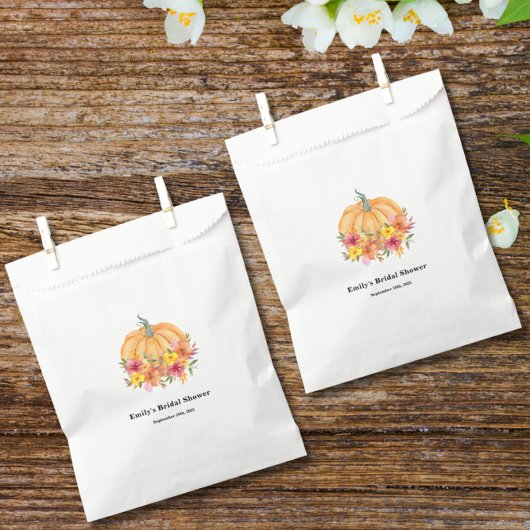 Herbst-Kürbis-Braut-Party  Geschenktütchen