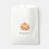 Herbst-Kürbis-Braut-Party  Geschenktütchen (Vorderseite)