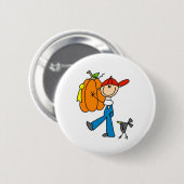 Herbst Kürbis Button (Vorne & Hinten)