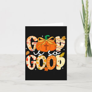 Herbst-Kürbis-Christen-Dankfest-Glaube-Gott Ist Karte