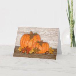 Herbst-Kürbis-Erntedank-Karte Feiertagskarte