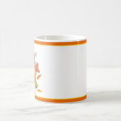 Herbst-Kürbis-Eule und Frosch  Kaffeetasse (Mittel)
